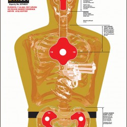 Ölümcül T Alanı İskelet 100x70 Hedef Kağıdı